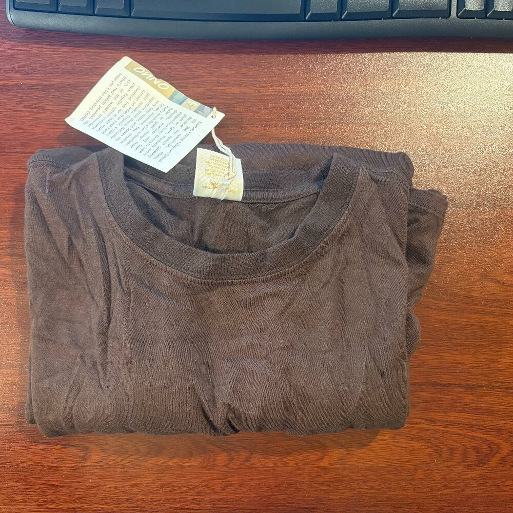 Men's Onno Long Sleeve Bamboo T-Shirt Espresso Brown